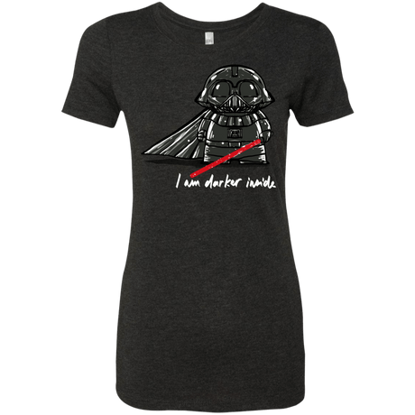 T-Shirts Vintage Black / S Darker Inside Women's Triblend T-Shirt