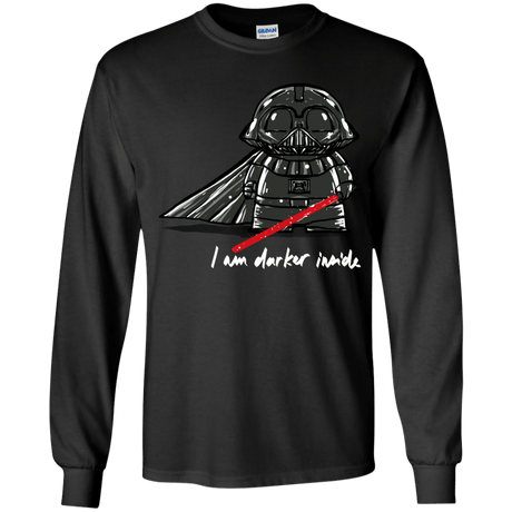 T-Shirts Black / YS Darker Inside Youth Long Sleeve T-Shirt