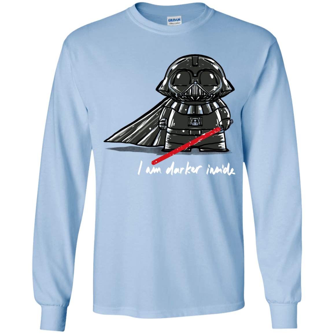 T-Shirts Light Blue / YS Darker Inside Youth Long Sleeve T-Shirt