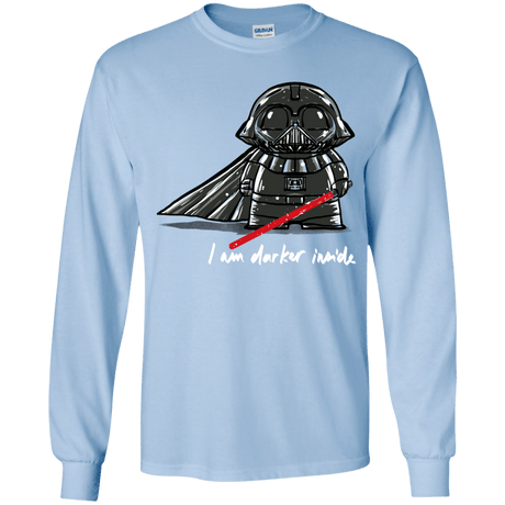T-Shirts Light Blue / YS Darker Inside Youth Long Sleeve T-Shirt
