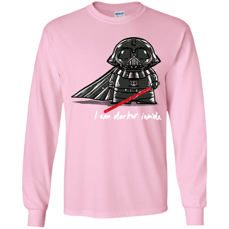 T-Shirts Light Pink / YS Darker Inside Youth Long Sleeve T-Shirt