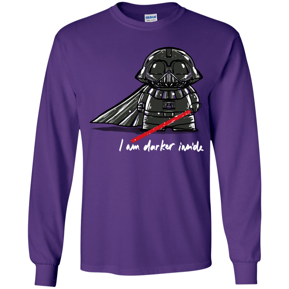 T-Shirts Purple / YS Darker Inside Youth Long Sleeve T-Shirt