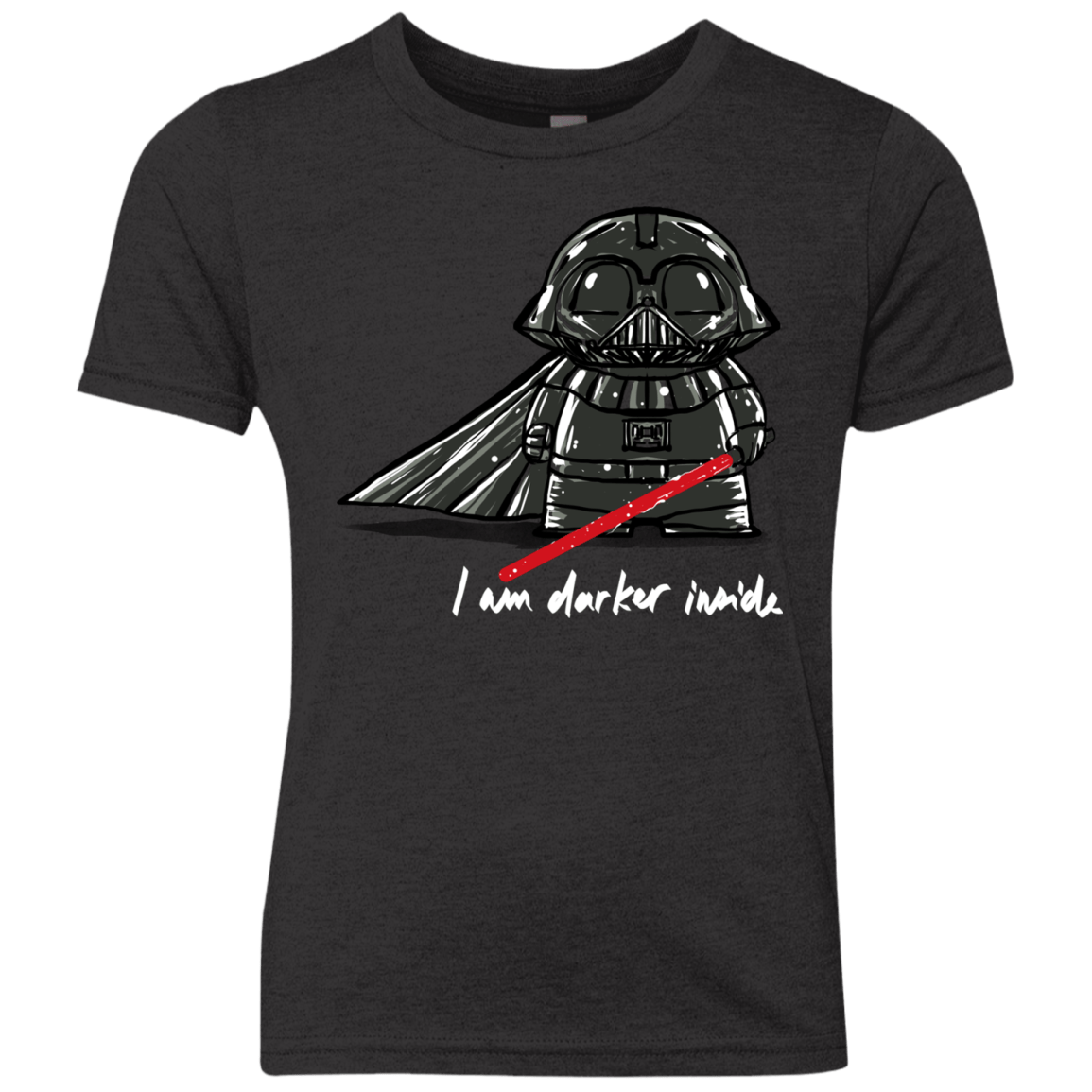 T-Shirts Vintage Black / YXS Darker Inside Youth Triblend T-Shirt