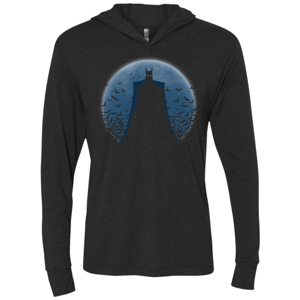 T-Shirts Vintage Black / X-Small Darkest Night Triblend Long Sleeve Hoodie Tee