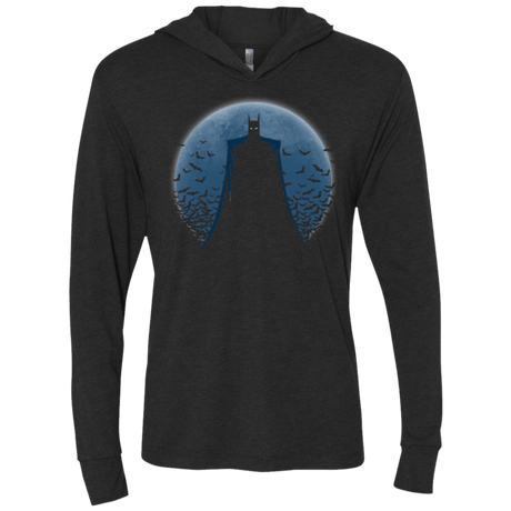 T-Shirts Vintage Black / X-Small Darkest Night Triblend Long Sleeve Hoodie Tee