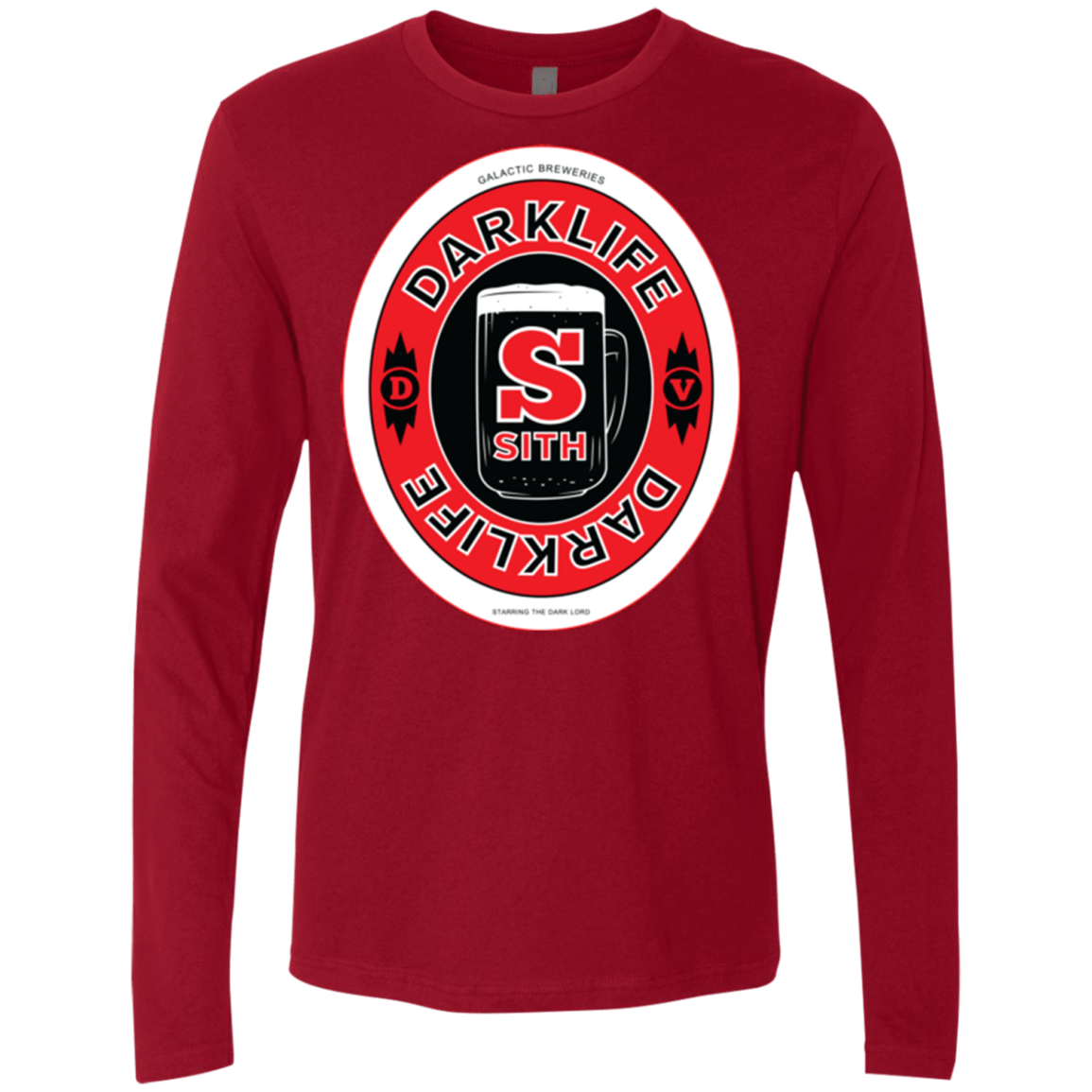 T-Shirts Cardinal / Small Darklife Men's Premium Long Sleeve