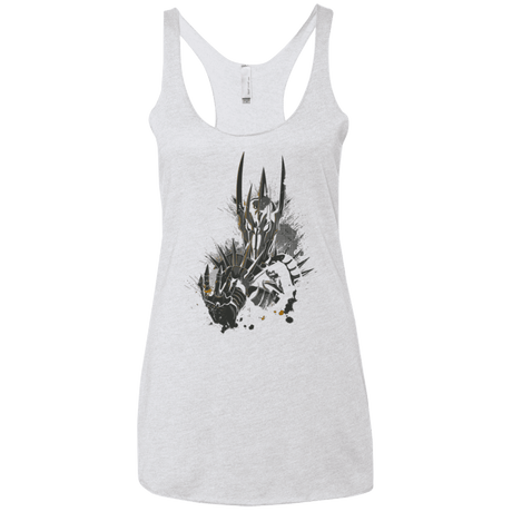 T-Shirts Heather White / X-Small Darklord Women's Triblend Racerback Tank