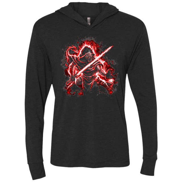 T-Shirts Vintage Black / X-Small Darkness (1) Triblend Long Sleeve Hoodie Tee