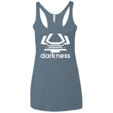 T-Shirts Indigo / X-Small Darkness (2) Women's Triblend Racerback Tank