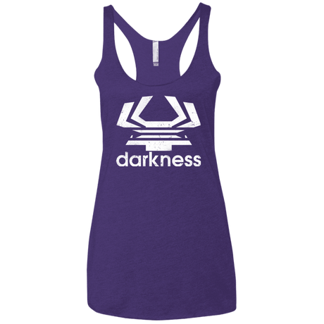 T-Shirts Purple / X-Small Darkness (2) Women's Triblend Racerback Tank