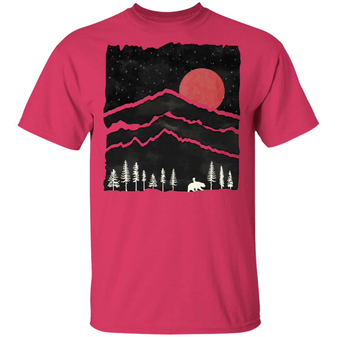 T-Shirts Heliconia / S Darkness Falls Bear Walk T-Shirt