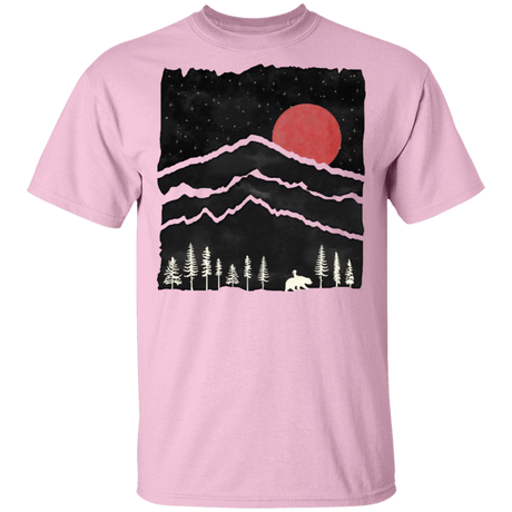T-Shirts Light Pink / S Darkness Falls Bear Walk T-Shirt
