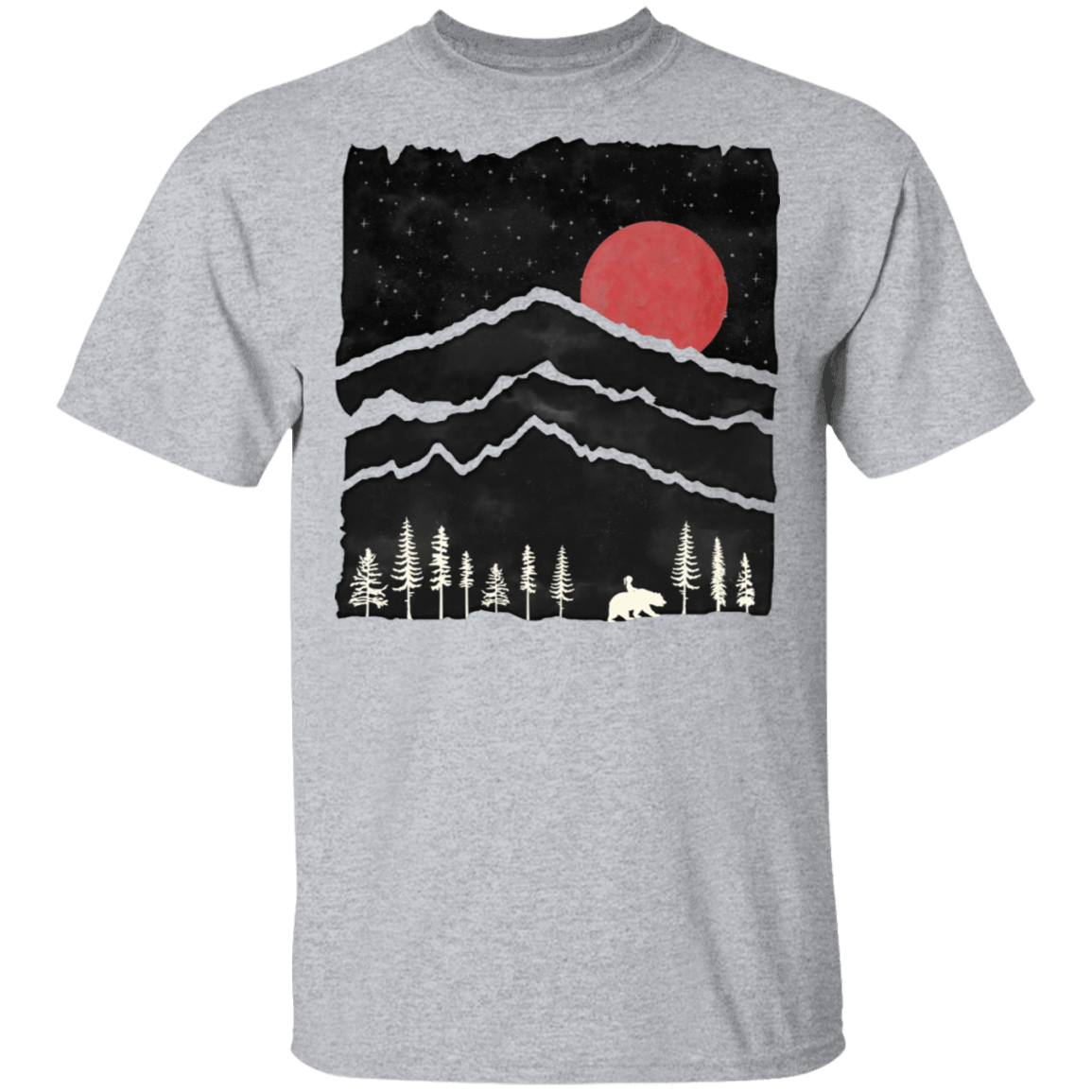 T-Shirts Sport Grey / S Darkness Falls Bear Walk T-Shirt
