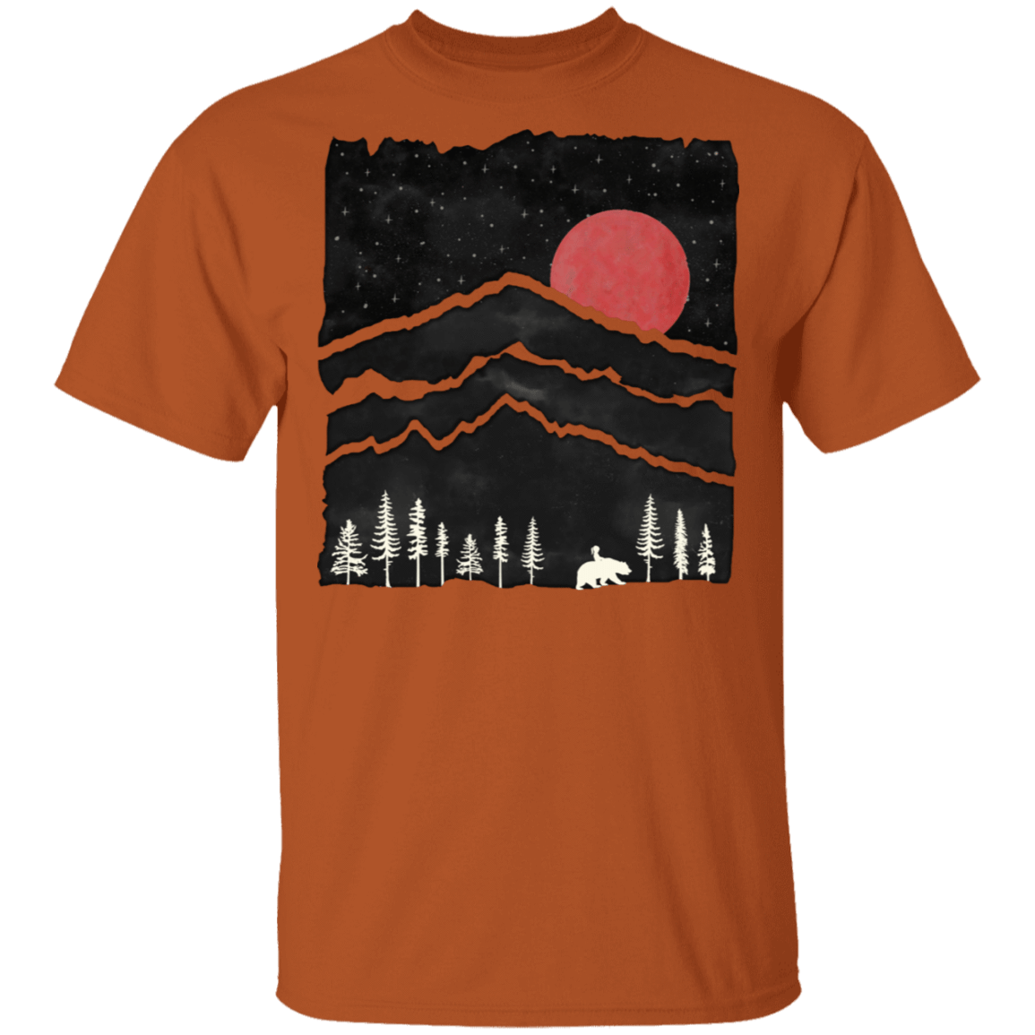 T-Shirts Texas Orange / S Darkness Falls Bear Walk T-Shirt