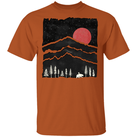T-Shirts Texas Orange / S Darkness Falls Bear Walk T-Shirt