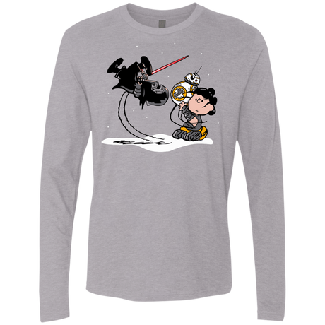 T-Shirts Heather Grey / Small Darkness Falls Men's Premium Long Sleeve