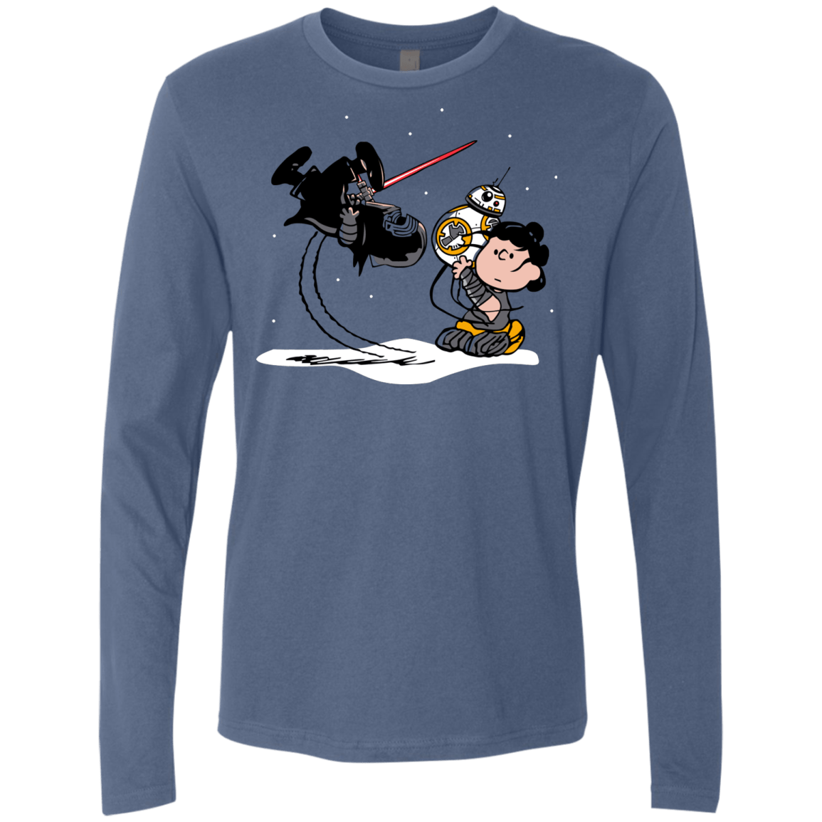 T-Shirts Indigo / Small Darkness Falls Men's Premium Long Sleeve