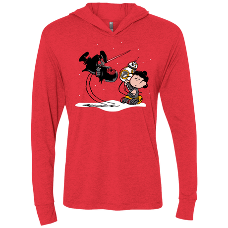 T-Shirts Vintage Red / X-Small Darkness Falls Triblend Long Sleeve Hoodie Tee