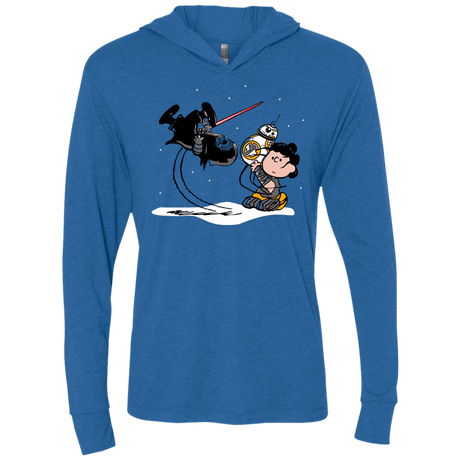 T-Shirts Vintage Royal / X-Small Darkness Falls Triblend Long Sleeve Hoodie Tee