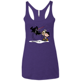 T-Shirts Purple / X-Small Darkness Falls Women's Triblend Racerback Tank