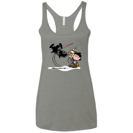 T-Shirts Venetian Grey / X-Small Darkness Falls Women's Triblend Racerback Tank