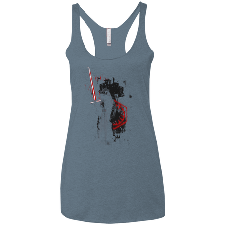 T-Shirts Indigo / X-Small Darkness Women's Triblend Racerback Tank