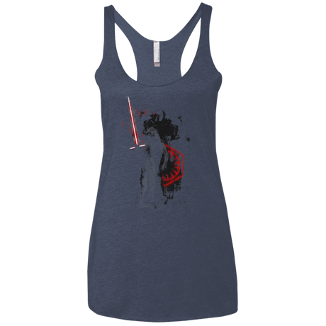 T-Shirts Vintage Navy / X-Small Darkness Women's Triblend Racerback Tank