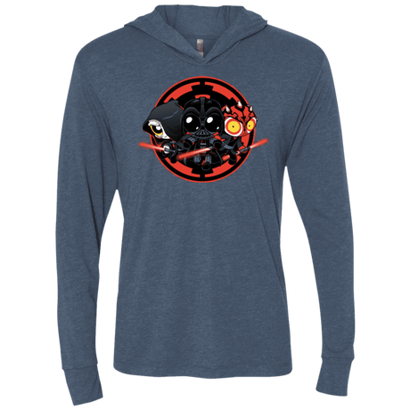 T-Shirts Indigo / X-Small Darkside (1) Triblend Long Sleeve Hoodie Tee