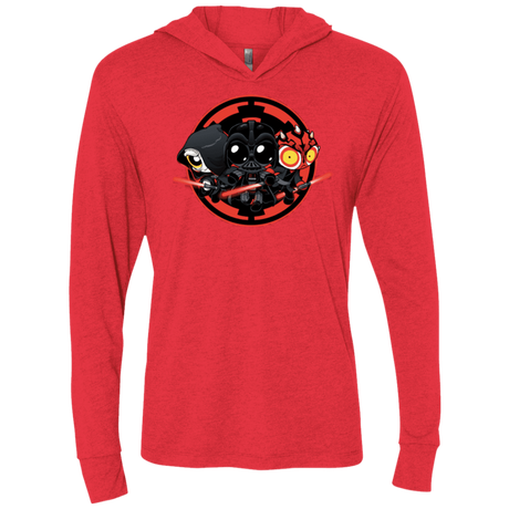 T-Shirts Vintage Red / X-Small Darkside (1) Triblend Long Sleeve Hoodie Tee