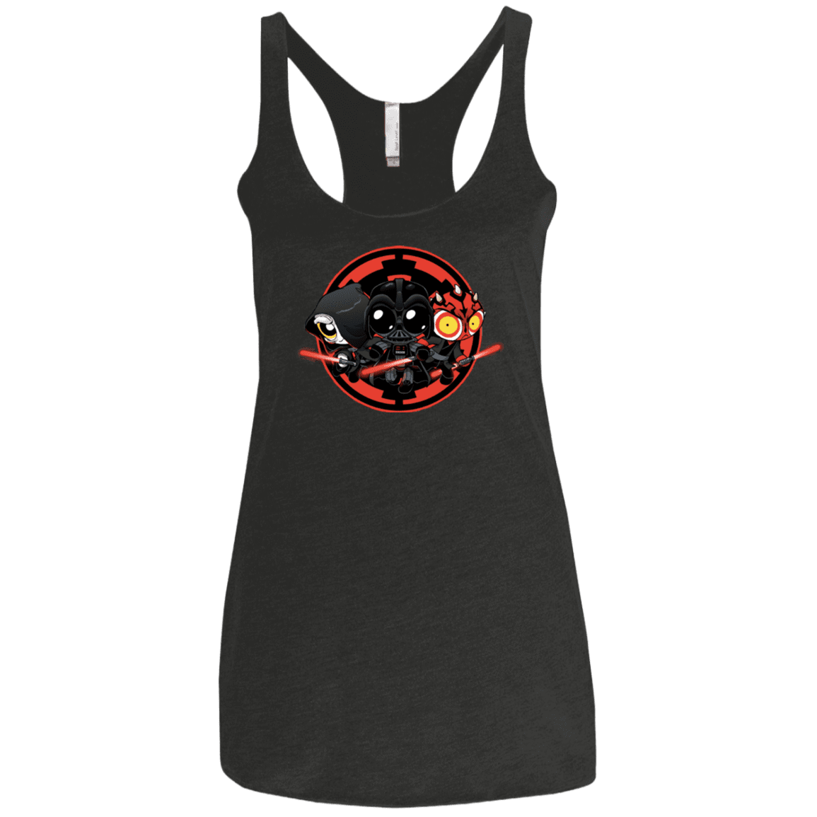 T-Shirts Vintage Black / X-Small Darkside (1) Women's Triblend Racerback Tank