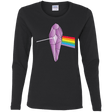 T-Shirts Black / S Darkside Of The Crystal Women's Long Sleeve T-Shirt