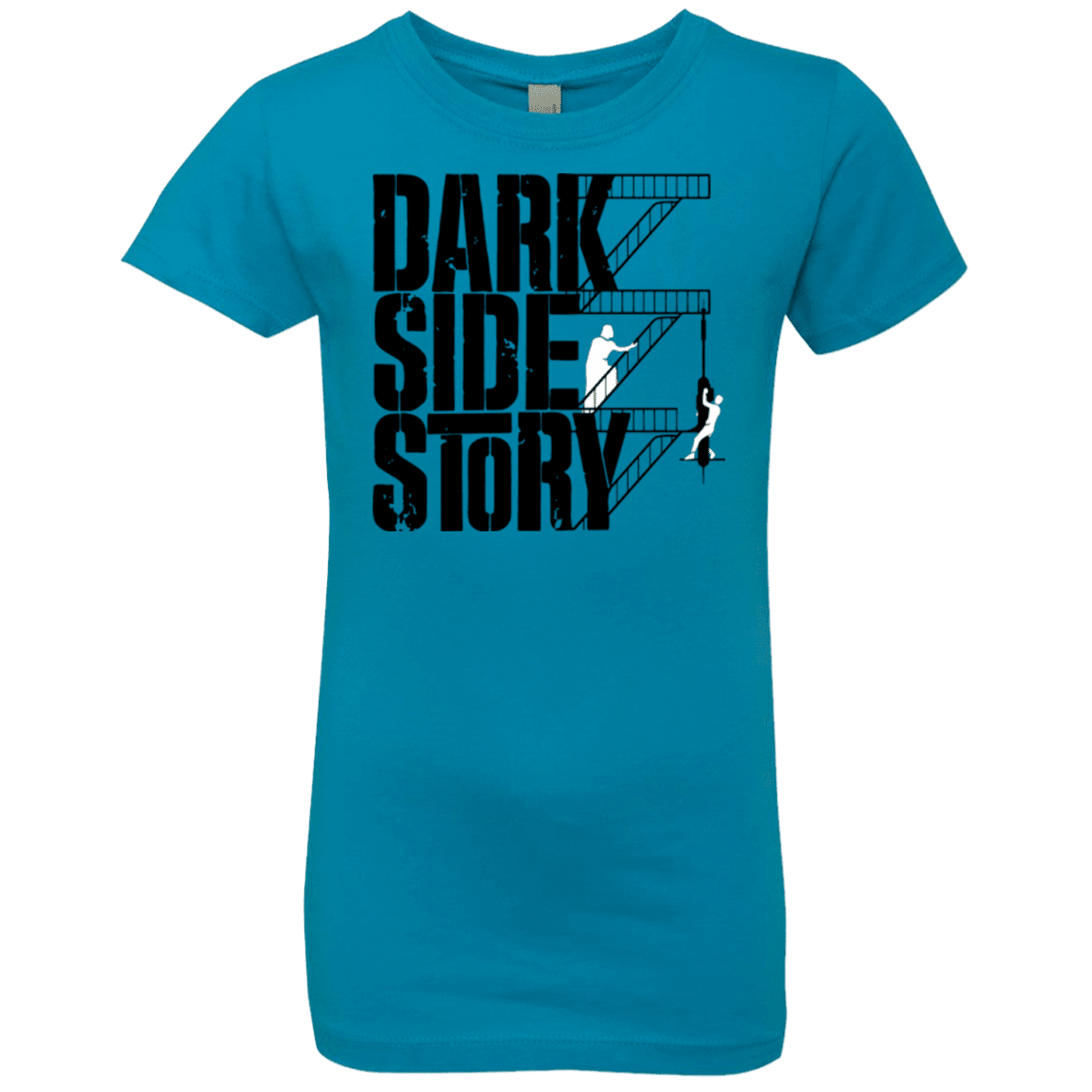 T-Shirts Turquoise / YXS DARKSIDE STORY Girls Premium T-Shirt