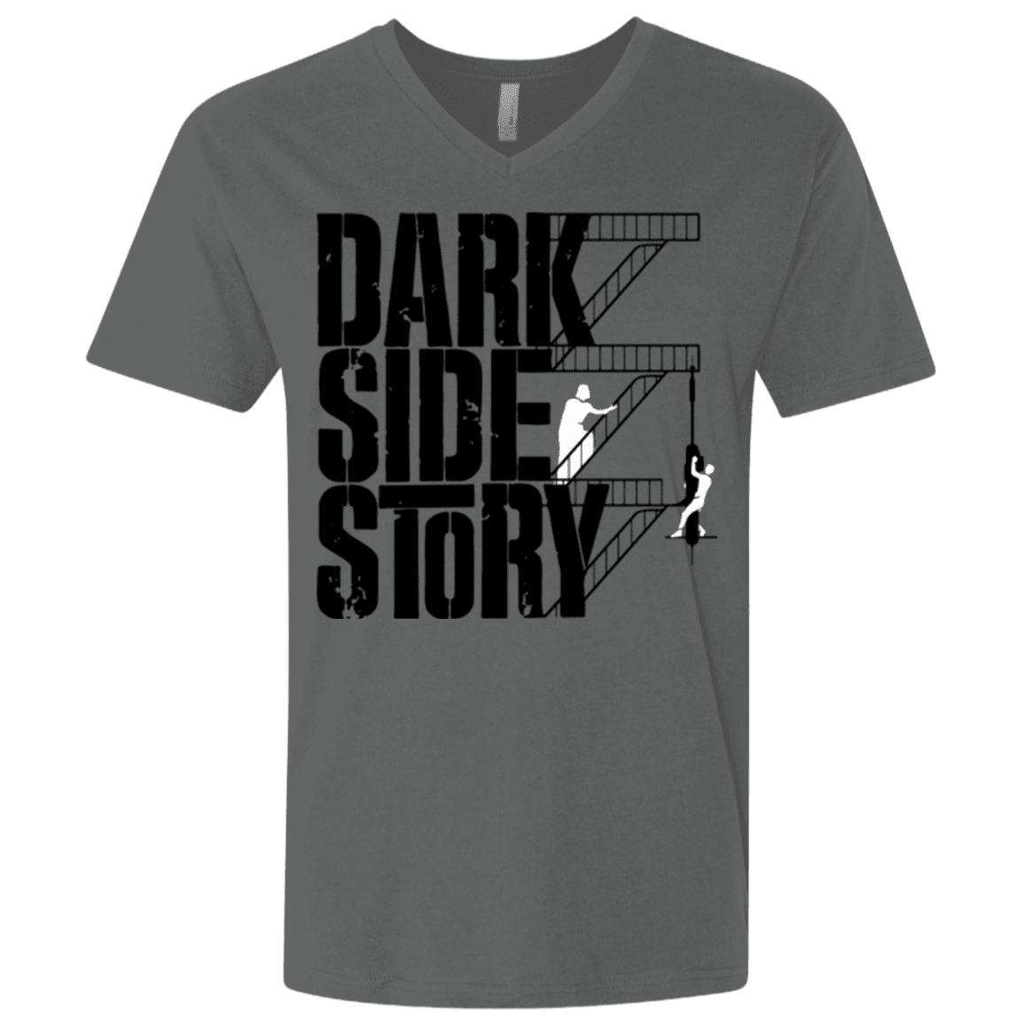 T-Shirts Heavy Metal / X-Small DARKSIDE STORY Men's Premium V-Neck