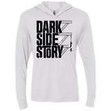 T-Shirts Heather White / X-Small DARKSIDE STORY Triblend Long Sleeve Hoodie Tee