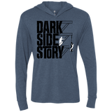 T-Shirts Indigo / X-Small DARKSIDE STORY Triblend Long Sleeve Hoodie Tee