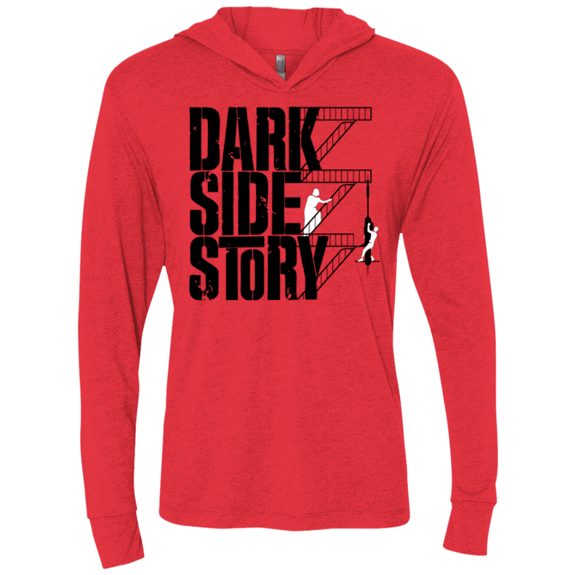 T-Shirts Vintage Red / X-Small DARKSIDE STORY Triblend Long Sleeve Hoodie Tee