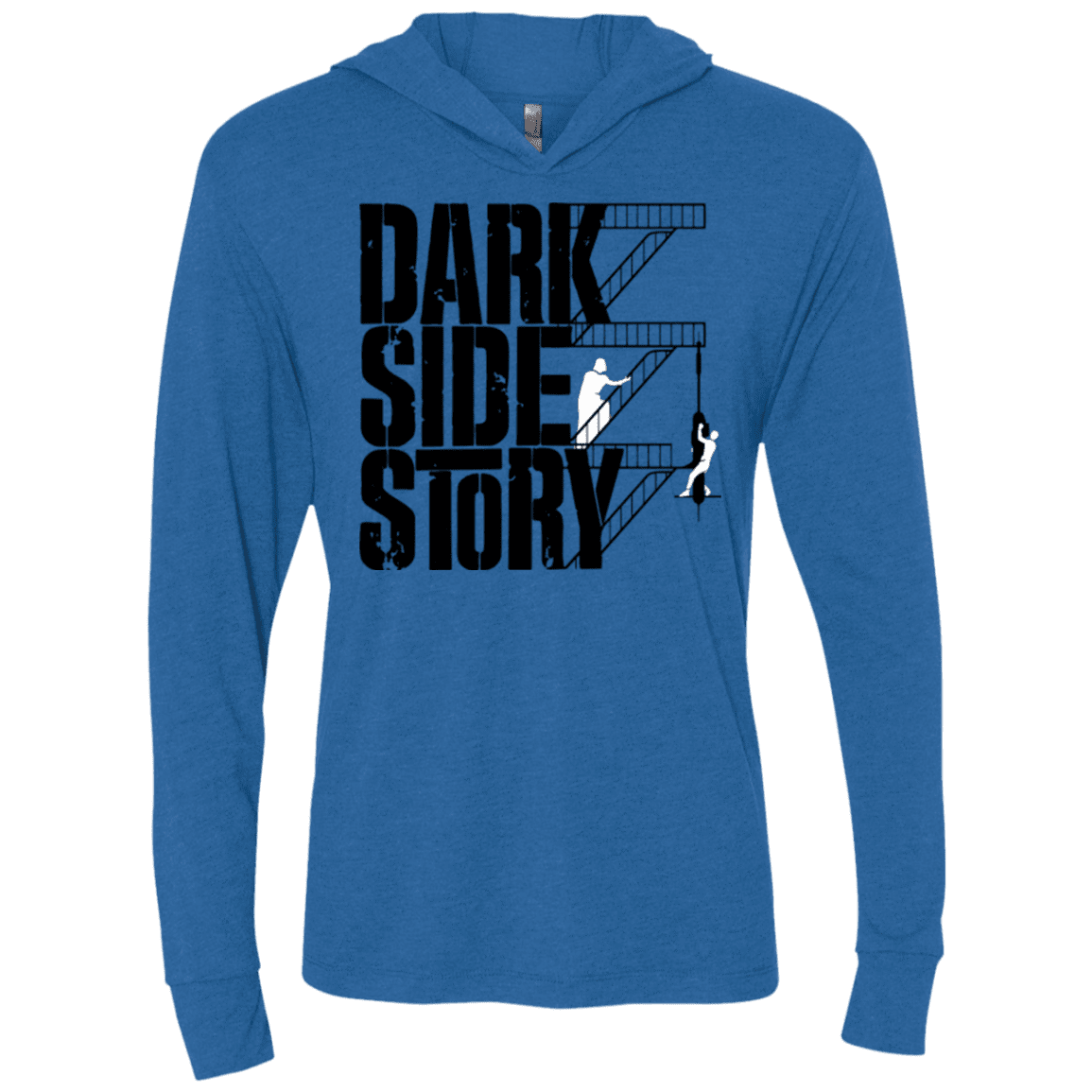 T-Shirts Vintage Royal / X-Small DARKSIDE STORY Triblend Long Sleeve Hoodie Tee