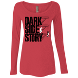 T-Shirts Vintage Red / Small DARKSIDE STORY Women's Triblend Long Sleeve Shirt