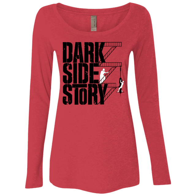 T-Shirts Vintage Red / Small DARKSIDE STORY Women's Triblend Long Sleeve Shirt