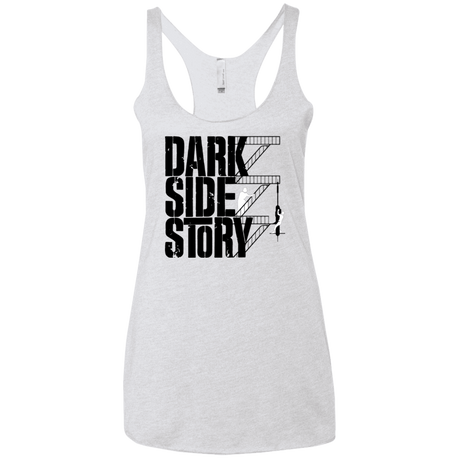 T-Shirts Heather White / X-Small DARKSIDE STORY Women's Triblend Racerback Tank