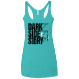 T-Shirts Tahiti Blue / X-Small DARKSIDE STORY Women's Triblend Racerback Tank