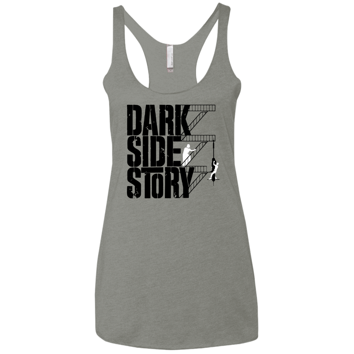 T-Shirts Venetian Grey / X-Small DARKSIDE STORY Women's Triblend Racerback Tank