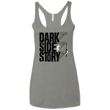 T-Shirts Venetian Grey / X-Small DARKSIDE STORY Women's Triblend Racerback Tank