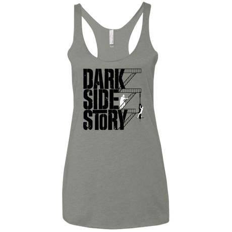 T-Shirts Venetian Grey / X-Small DARKSIDE STORY Women's Triblend Racerback Tank