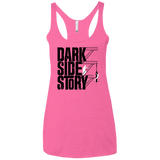 T-Shirts Vintage Pink / X-Small DARKSIDE STORY Women's Triblend Racerback Tank