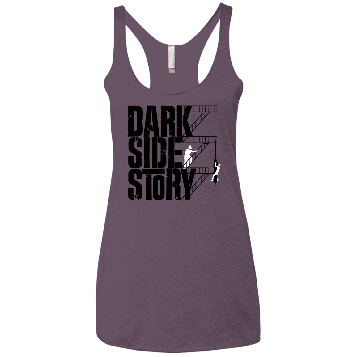 T-Shirts Vintage Purple / X-Small DARKSIDE STORY Women's Triblend Racerback Tank