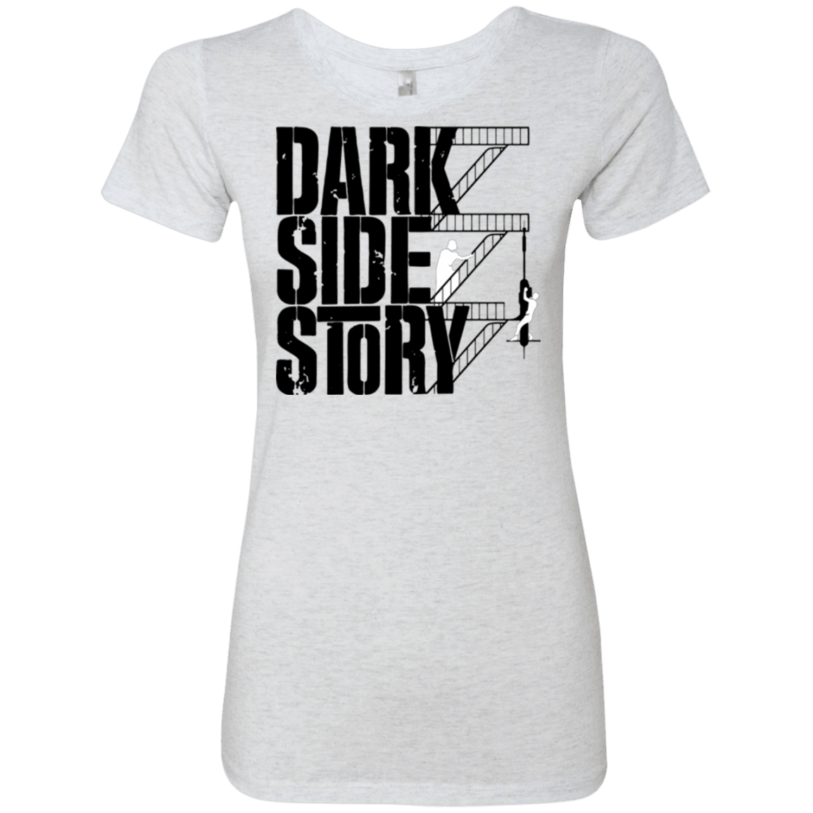 T-Shirts Heather White / Small DARKSIDE STORY Women's Triblend T-Shirt