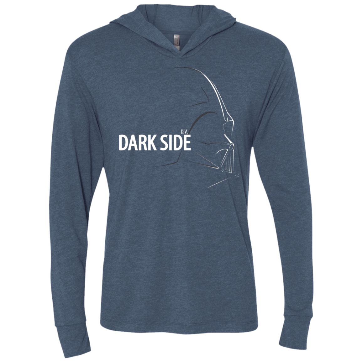 T-Shirts Indigo / X-Small DARKSIDE Triblend Long Sleeve Hoodie Tee