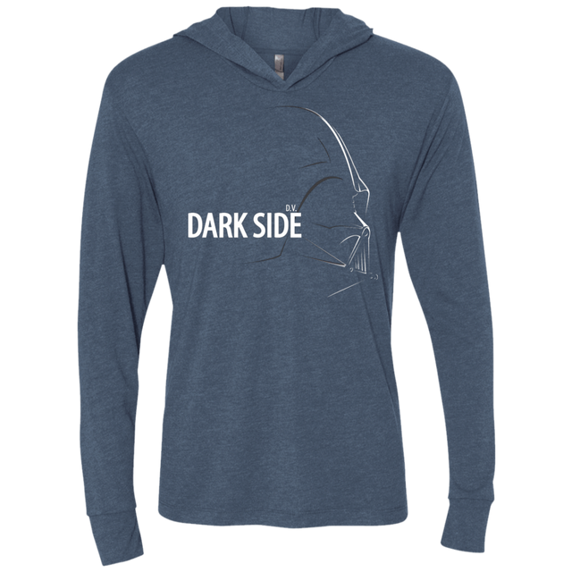 T-Shirts Indigo / X-Small DARKSIDE Triblend Long Sleeve Hoodie Tee