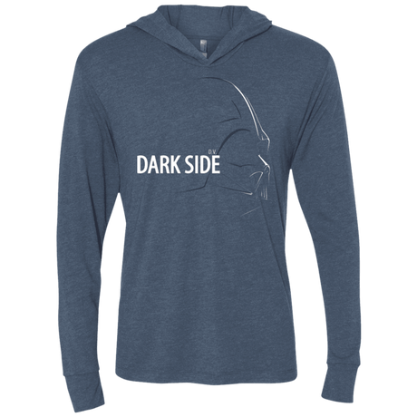 T-Shirts Indigo / X-Small DARKSIDE Triblend Long Sleeve Hoodie Tee